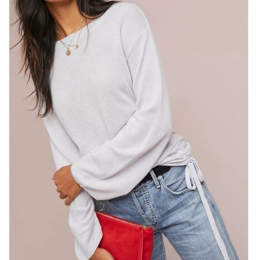 Brochu Walker Jacona Pullover 100% Cashmere Sweater Lavender